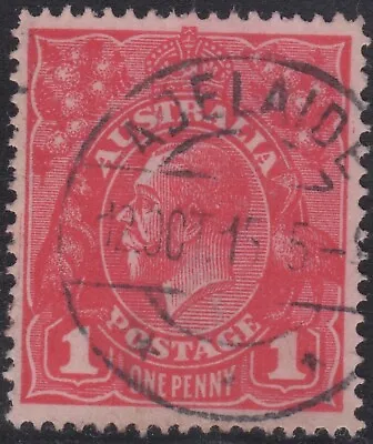 Australia KGV 1d Red SW Deep Red (aniline) Oct 12 1915 Pmk • $2.99