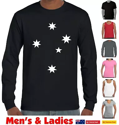 Southern Cross T-shirt Long Sleeve Aussie Tee's Australia Day Straya Printed Oz • $24.95