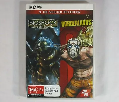 Bioshock - Borderlands The Shooter Collection 2 Pc Dvd-rom Games 2007 • $14.95