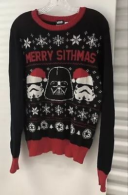 $19.99 • Buy Star Wars Darth Vader Storm Troopers Merry Sithmas Ugly Christmas Sweater Size S