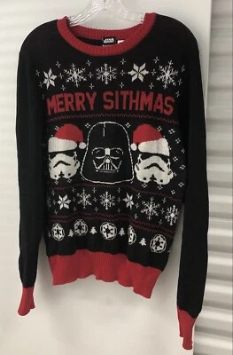 $19.99 • Buy Star Wars Darth Vader Storm Troopers Merry Sithmas Ugly Christmas Sweater Size S