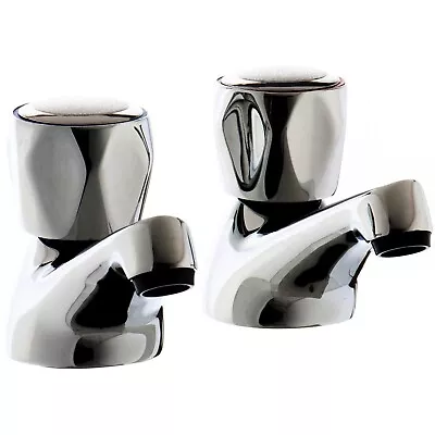 £8.99 • Buy Bathroom Basin Taps Pair Hot And Cold BRAND NEW 