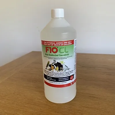 F10 CL Avian Disinfectant Concentrate Bacteria Non Toxic - 1 Litre • £15