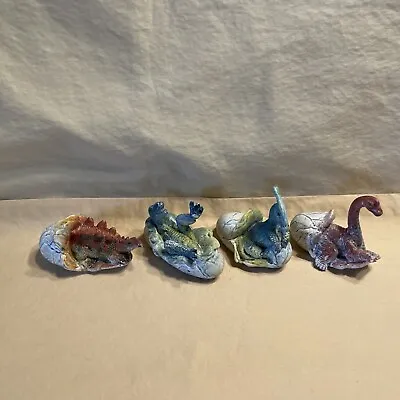 AAA Vintage Baby Hatchling Dinosaur In Egg Figure Lot Of 4 HTF • $30.59