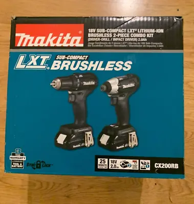 Makita CX200RB Brushlee LXT Sub Compact 2 Pc Driver Drill/ Impact Driver NEW • $299.99