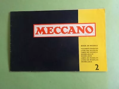Meccano Instructions Book Of Models Outfit No.2 Vintage Item • £8.99