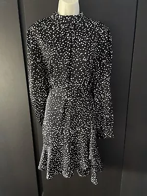 £12.99 • Buy BNWT Lipsy Size 16 Dress Spotty Work Office Smart Formal Casual Everyday Weekend
