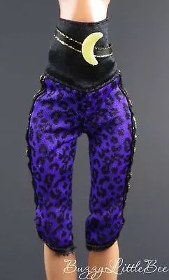 Monster High Doll Clawdeen Wolf Sweet 1600 Purple Leopard Print High Waist Pants • $5.99