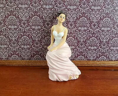 Dollhouse Miniature Seated Victorian Lady In Corset 1:12 Scale SMALL Petite • $8