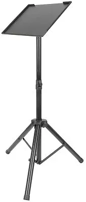 Adjustable Steel Tripod Laptop Projector Trolly Stand Tilting Platform NEW • £46.92