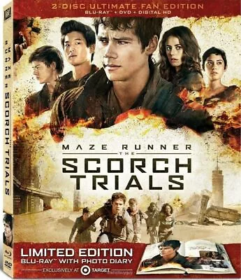 Maze Runner The Scorch Trials Blu-ray DVD Ultimate Target Exclusive Digibook NEW • $12.13