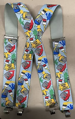 Painter Pattern Suspenders 2  Wide SUSPENDER FACTORY • $19.98