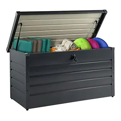 Outdoor Storage Box Large 350l Patio Garden Deck Cushions Container + Lid • £98.99