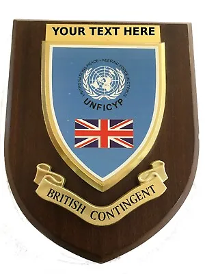 United Nation British Contingent Personalised Military Wall Plaque • £26.99