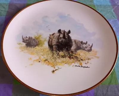 Wedgwood David Shepherd Rhinoceros Plate 27cm • £10