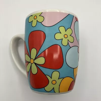 Flower Power Pedestal Mug Cup MCM Irish Coffee Retro Mod Vintage New • $14.99