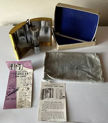 Vintage Cooper Hewitt Electric Co.  Traveler  Sun Lamp Original Box & Carry Bag • $69.95