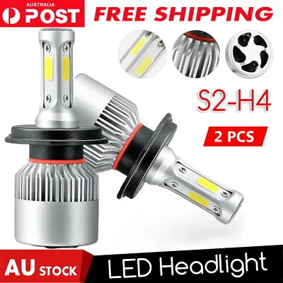 H4 9003 2000w 300000lm Led Headlight Kit Lamp Bulbs Globes High Low Beam Upgrade • $13.75