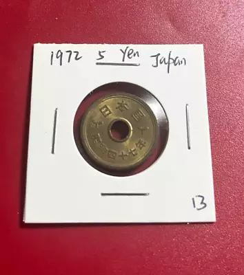 1972 Japan 5 Yen Coin - Nice World Coin !!! • $4.95