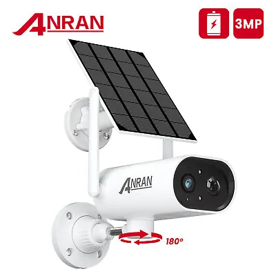 Solar Panel WIFI Security Camera System CCTV Outdoor Battery Powered Pan IR • $24.99