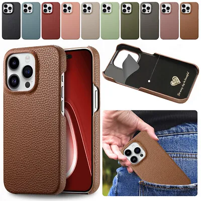 $11.13 • Buy For IPhone 15 14 13 12 11 Pro XS Max XR X SE3 8 Plus Luxury Leather Case Cover