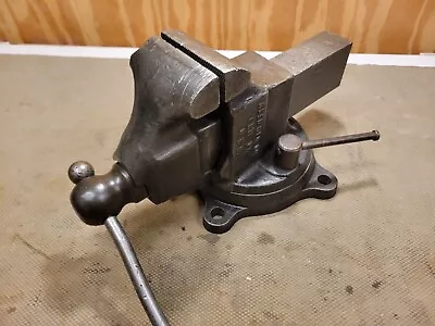 Vintage Reed No 203 1/2A Bench Vise Swivel Base 3.5  Jaws • $175