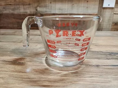 Vintage Pyrex 1 Cup Glass Measuring Cup #508 8oz/250mL - Circa 1980s • $14.89