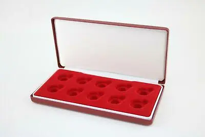 Deluxe Red Velvet Padded Sovereign Case For 10 Full Gold Sovereign • £9.99