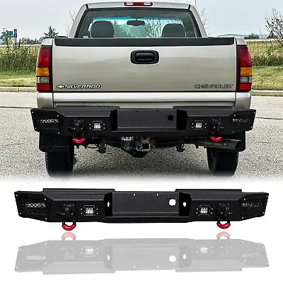 Vijay For 1999-2006 Chevy Silverado 2500/3500 Steel Rear Bumper W/Lights&D-Rings • $639.99