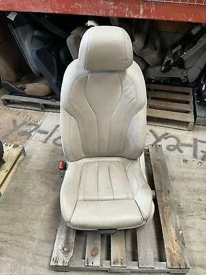 14-18 Bmw X5 F15 Front Left Driver Lh Cream Int Seat Assembly Oem • $279.30