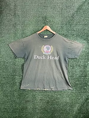 Vintage Duck Head Shirt Mens XLarge Green Outdoor Hunting Single Stitch USA Made • $14.99