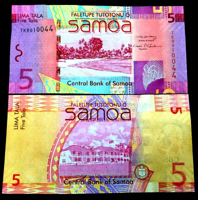 Western Samoa 5 Tala 2012 Banknote World Paper Money UNC Currency Bill Note • $8.25