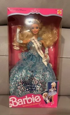 Vintage 1991 Barbie American Beauty Queen Blue Gown 3 Looks In One Mattel #3137 • $12.99