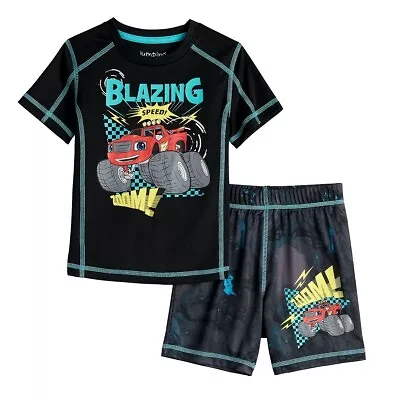 Blaze Monster Machines Truck T Shirt Shorts Set Outfit Toddler Boys 2T 3T 4T 5T • $24.90