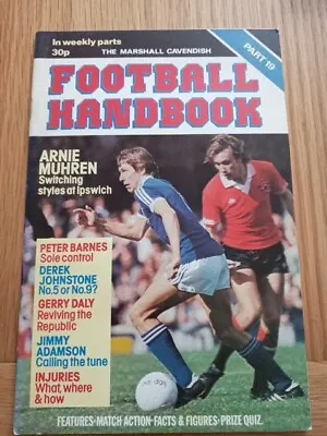 Football Handbook Marshall Cavendish No 19 Arnie Muhren • £1.80