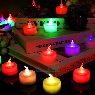 24 Flicker Flameless Candle LED Tea Light W/ Battery 90hr Life Artificial Candle • $21.99