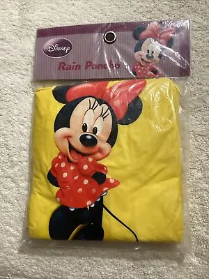 Disney World Minnie Mouse Rain Poncho Adult One Size Fits All New • $7