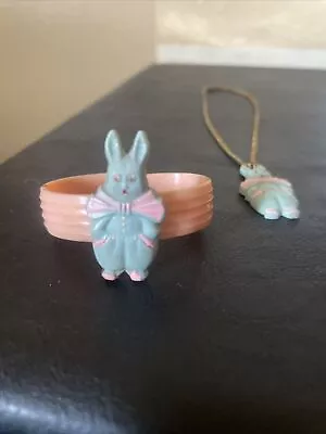 Vintage Orig  Baby Easter Bracelet And Matching Necklace • $18.99