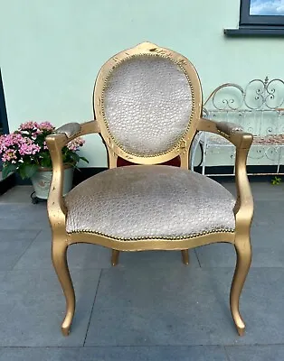 £180 • Buy French Louis Style Gold Carver Large Chair With Defects COLLECT CM13 1RT Essex