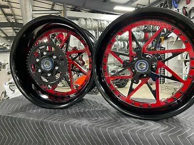 Gsxr Stock Size Black-red Centers Switchback Wheel 2001-2004 Suzuki Gsxr 1000 • $3099.99