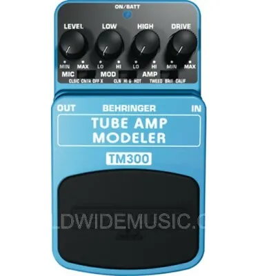 Behringer TM300 Ultimate Tube Amp Modeling Guitar Effects Pedal / Stomp Box • £32