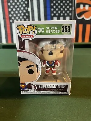 $13.50 • Buy Funko Pop #353 SUPERMAN In Holiday Sweater DC Super Heroes