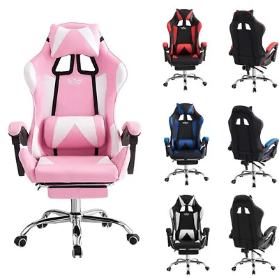 £49.99 • Buy Gaming Chair Office Recliner Swivel Ergonomic Executive PC Computer Desk Chairs