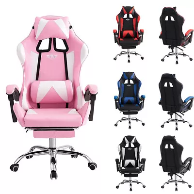 £49.99 • Buy Gaming Chair Office Recliner Swivel Ergonomic Executive PC Computer Desk Chairs