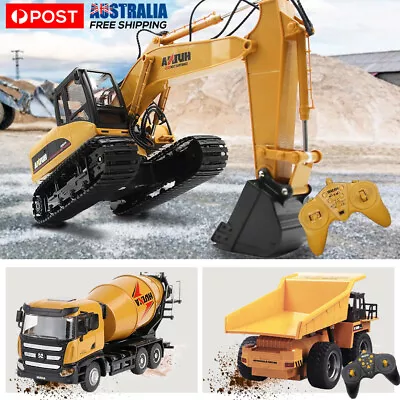 Remote Control Excavator Digger Construction RC Truck Vehicle Toys For Kids Gift • $39.99