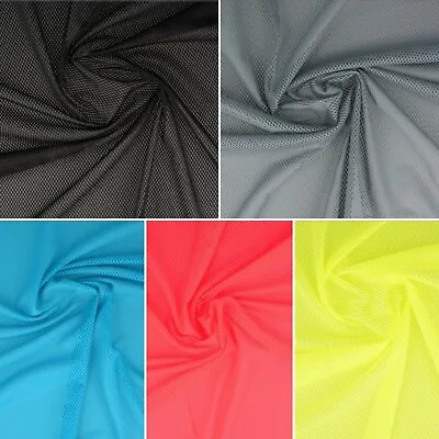 AIRTEX Stretch Mesh Net Fabric - 60” 150cm Wide Polyester Material - Activewear • £5.50
