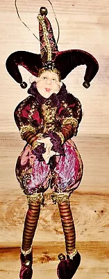 Mardi Gras Jester By Wayne Kleski Katherine’s Collection Jester Doll  15  • $20