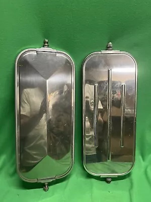 Vintage West Coast Truck Mirror 16x7 Senior Ford Chevy Dodge Stainless Steel • $75