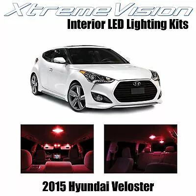 XtremeVision Interior LED For Hyundai Veloster 2015+ (9 PCS) Red • $9.99