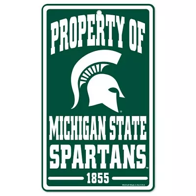 Michigan State Spartans  Property Of  Sign Durable Poster Weather Resistant • $10.69